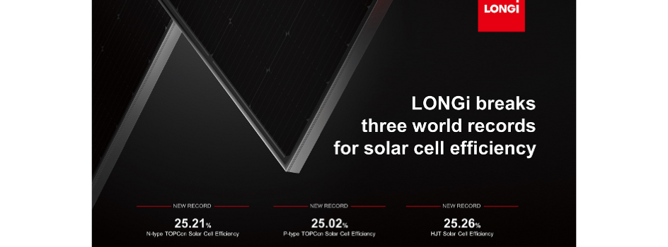 LONGi Claims 3 New Cell Conversion Efficiency Records