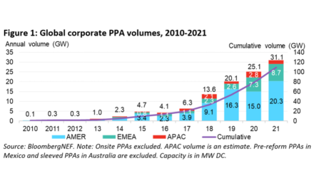 Over 31 GW Corporate Clean Energy PPAs In 2021