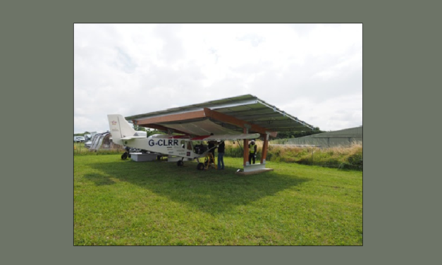 Europe’s First PV Electric Aircraft Charging Point