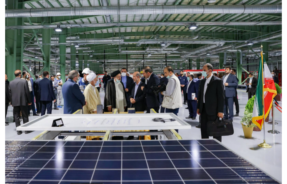 Largest Solar Panel Facility Online In Iran