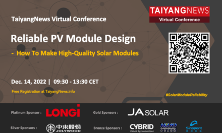 TaiyangNews Virtual Conference on Reliable PV Module Design