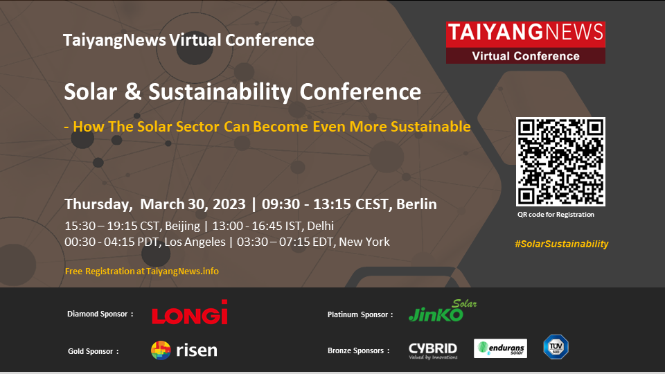 March 30, 2023: Solar & Sustainability Conference 2023