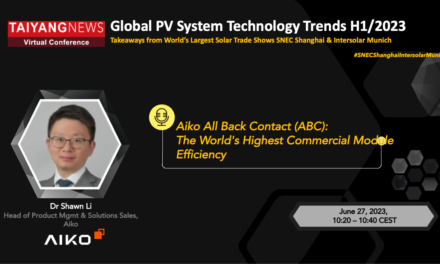 Shawn Li, Aiko: The World’s Highest Commercial Module Efficiency
