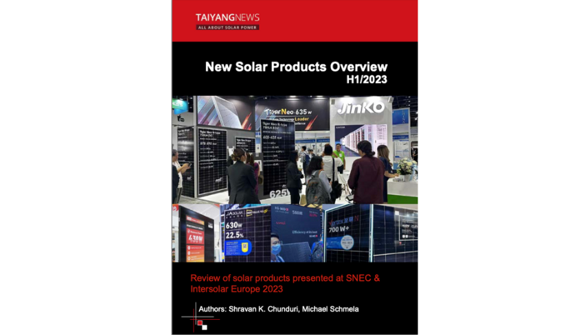 TaiyangNews New Solar Products Overview H1/2023