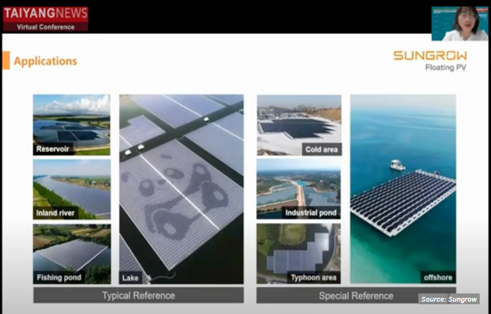 Floating Everywhere: FPV is a versatile emerging branch of PV that is suitable for diverse locations like reservoirs, rivers, ponds, and offshore sites, offering clean energy generation without land acquisition. (Source: Sungrow FPV)